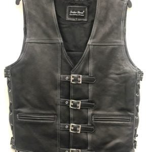 motorcycle leather vests