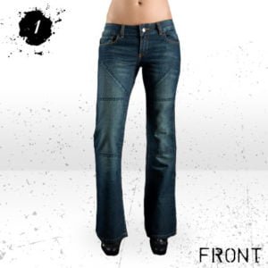 Hornee Dark Blue Mid-rise Bootcut