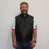 motorcycle leather vest