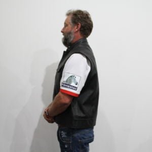 motorcycle leather vest