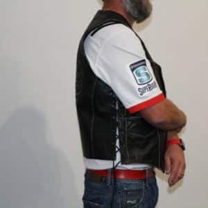 motorcycle leather vest