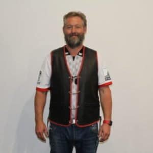 motorcycle leather vest