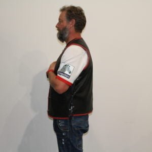 motorcycle leather vest