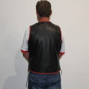 motorcycle leather vest