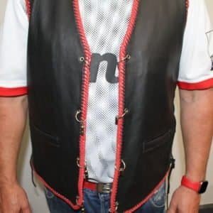 motorcycle leather vest