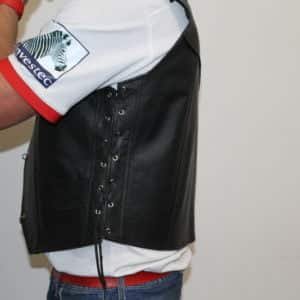 motorcycle leather vest