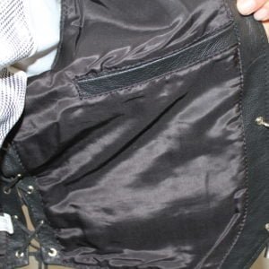 motorcycle leather vest