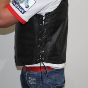 motorcycle leather vest