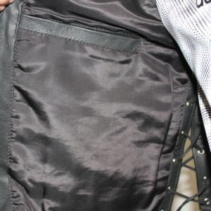 motorcycle leather vest