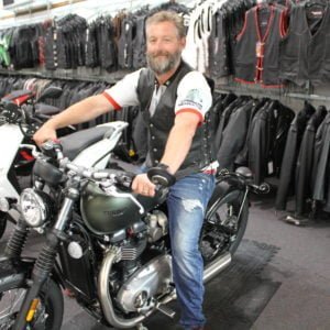 motorcycle leather vest