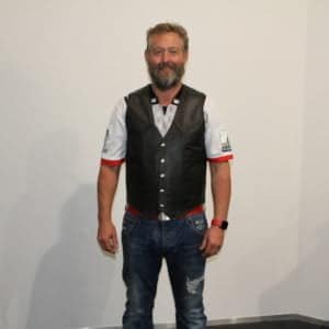 motorcycle leather vest