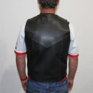 motorcycle leather vest