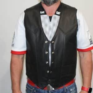 motorcycle leather vest