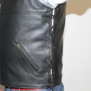 motorcycle leather vest