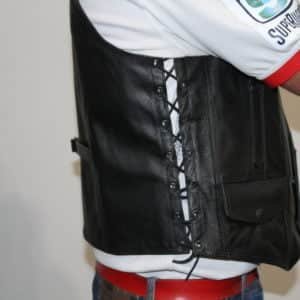 motorcycle leather vest