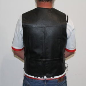 motorcycle leather vest
