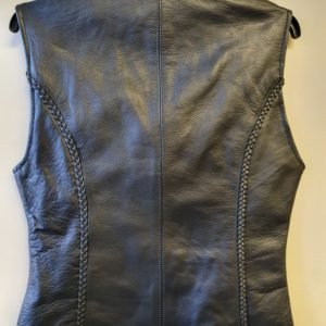 womens leather vest