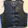crocodile printe leather vest