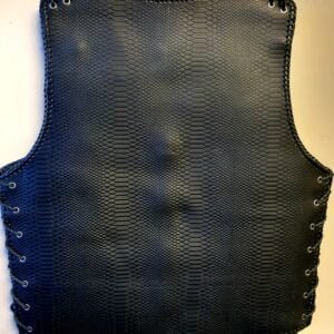 snake leather vest