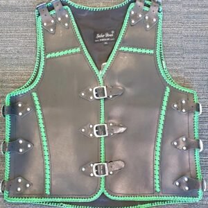 motorcycle leather vest