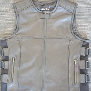Black perforated vest