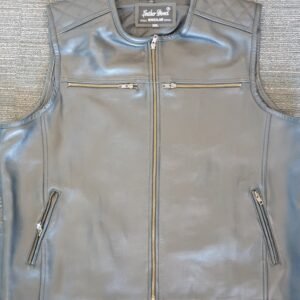 cowhide leather vest