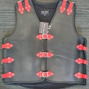 Motorcycle leather vest