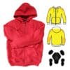 red kevlar hoodie