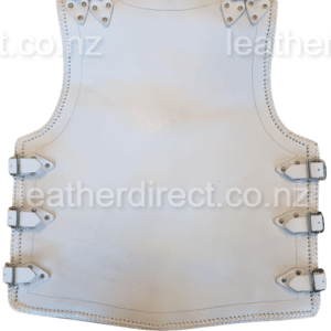 white leather vest
