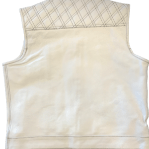white leather vest