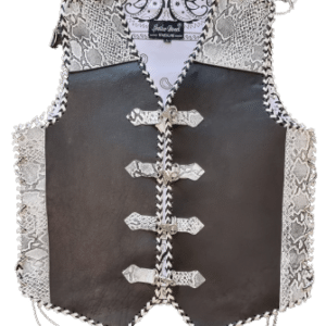 snakeskin leather vest nz